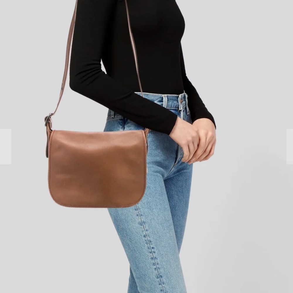 Coach Tan Leather Crossbody Bag - Picture 3 of 11